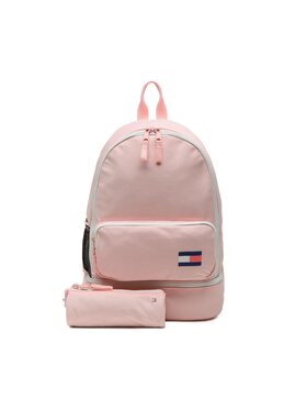 Tommy Hilfiger Tommy Hilfiger Nahrbtnik Big Flag Backpack Set AU0AU01726 Roza