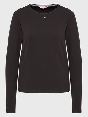 Tommy Jeans Curve Tommy Jeans Curve Блуза Essential DW0DW15107 Черен Regular Fit