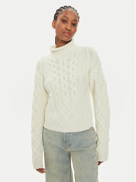 HUGO Hugo Rollkragenpullover Savenia 50527692 Écru Regular Fit
