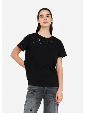 Liu Jo Liu Jo T-Shirt UF5261JS923W9449 Czarny Regular Fit