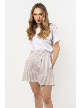 Awama Awama Spodnie damskie A719 Beżowy Basic Fit