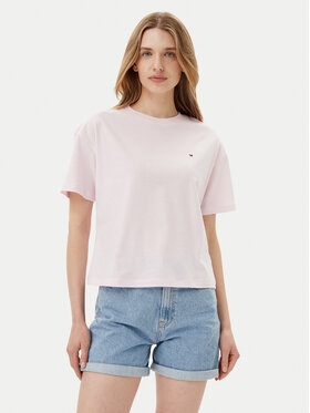Tommy Hilfiger Tommy Hilfiger Tričko UW0UW05763 Ružová Regular Fit