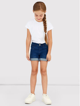 NAME IT NAME IT Szorty jeansowe 13197317 Granatowy Slim Fit