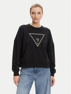 Guess Guess Bluza W5YQ04 KC8I0 Czarny Regular Fit