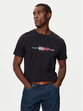 Tommy Hilfiger Tommy Hilfiger T-shirt MW0MW36455 Tamnoplava Regular Fit