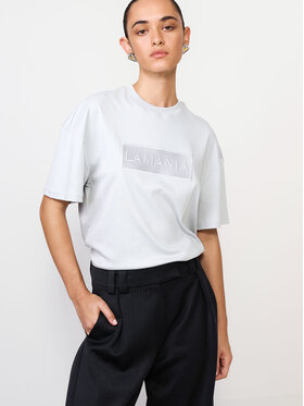 La Mania La Mania T-Shirt ALISA Szary Basic Fit