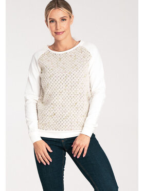 FIGL FIGL Mikina M1046 Bílá Regular Fit