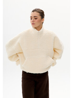 Mirons Mirons Bluza baranek Biały Oversize