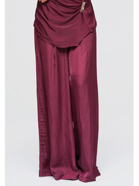 Ombre Ombre Spodnie materiałowe OW-PA-E0012 Fioletowy Relaxed Fit