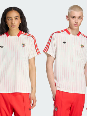 adidas adidas Koszulka techniczna Benfica Biały Loose Fit