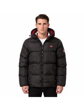 Geographical Norway Geographical Norway Parka WY4478H/GN-BLACK Czarny Reglan Fit