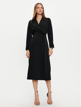 Haveone Haveone Kleid für den Alltag AFS-M062 Schwarz Regular Fit