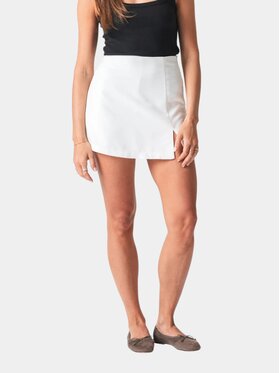 TeeShoppen TeeShoppen Spódnica 'Basic Collection' Biały Regular Fit