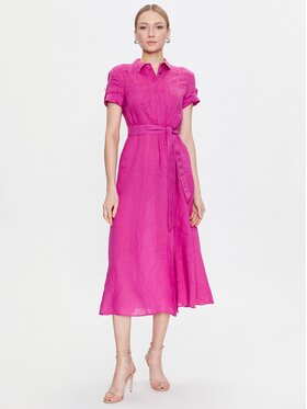Marella Marella Košeľové šaty Banca 2332210334 Ružová Regular Fit