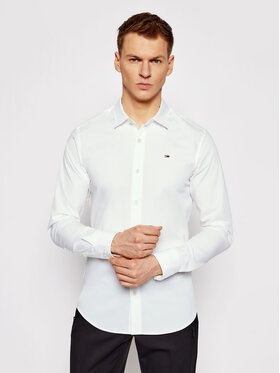 Tommy Jeans Tommy Jeans Krekls DM0DM04405 Balts Slim Fit