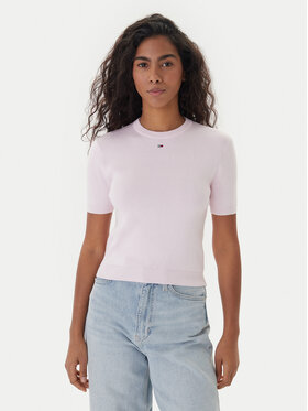 Tommy Jeans Tommy Jeans Džemperis Essential DW0DW19336 Rozā Regular Fit