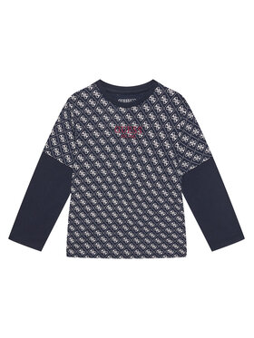 Guess Guess Blūze L5YI18 K8HM4 Tumši zils Regular Fit
