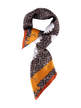 ALLORA BE UNIQUE ALLORA BE UNIQUE Foulard silk scarf Marrone