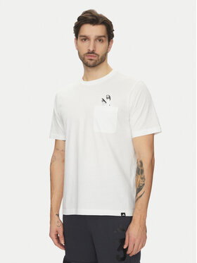 adidas adidas T-Shirt Lounge Slides Graphic Pocket JC5282 Λευκό Regular Fit