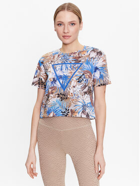 Guess Guess Tricou E3GI01 JA914 Colorat Boxy Fit