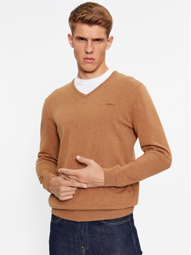 s.Oliver s.Oliver Пуловер 2134588 Кафяв Regular Fit
