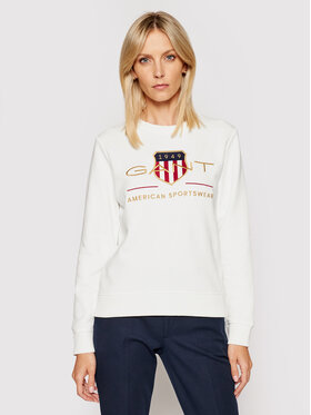Gant Gant Bluza Archive Shield 4204688 Biały Regular Fit