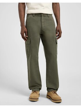 Lee Lee Spodnie materiałowe CARGO PANT Zielony Loose Fit