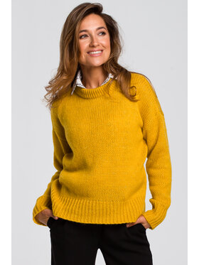 Stylove Stylove Svetr S185 Žlutá Regular Fit