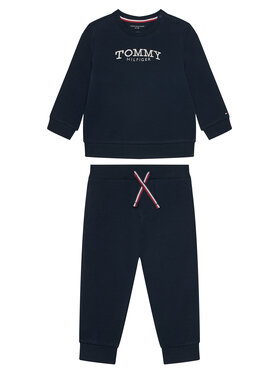 Tommy Hilfiger Tommy Hilfiger Φόρμα Monotype KN0KN02162 Μπλε Wide Leg