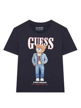 Guess Guess Tričko L6RI11 K8HM4 Tmavomodrá Regular Fit