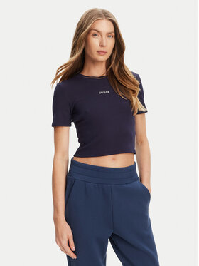 Guess Guess T-shirt V5YP08 K8RT2 Tamnoplava Slim Fit