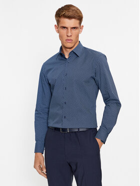 Boss Boss Marškiniai H-Hank-Kent-C1-214 50478620 Tamsiai mėlyna Slim Fit