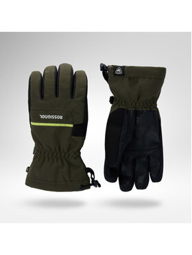 Rossignol Rossignol Rękawice narciarskie Jr Roc Ski Gloves R-Shell Dry Zielony ciemny