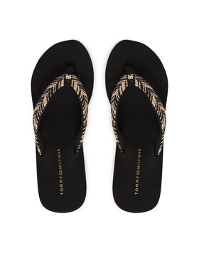 Tommy Hilfiger Tommy Hilfiger Flip flop Rope Strap FW0FW09197 Negru