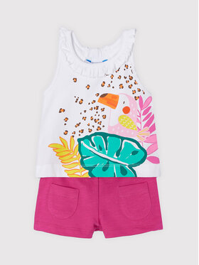 Mayoral Mayoral Set Top und Shorts 1242 Weiß Regular Fit