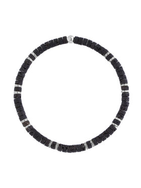 Manoki Manoki Bransoletka BA1216SB Czarny