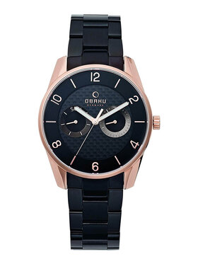 Obaku Obaku Hodinky V171GMVBSB Čierna