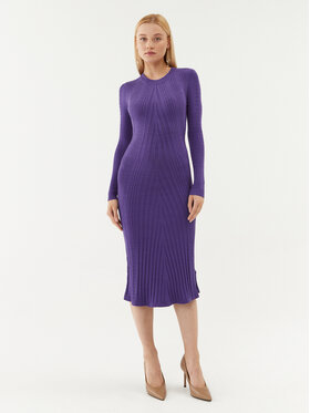 Fracomina Fracomina Плетена рокля FJ23WD5001K41401 Виолетов Slim Fit