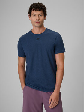 4F 4F Koszulka techniczna BASIC+ Granatowy Regular Fit