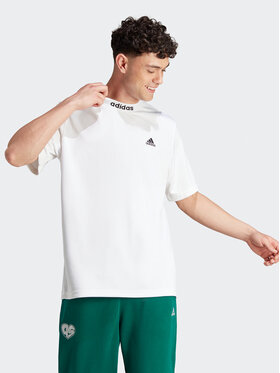 adidas adidas Тишърт HY1285 Бял Loose Fit