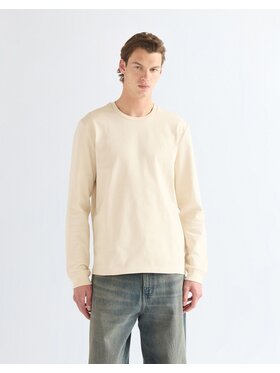 Wrangler Wrangler T-Shirt LS TEE Biały Regular Fit