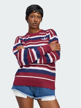 adidas adidas Bluza 172208 Czerwony ciemny Loose Fit