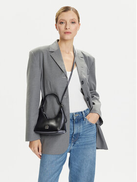 Calvin Klein Calvin Klein Torbica Emblm Hw Lthr Mini LV04F3263G Crna