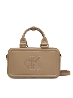 Calvin Klein Calvin Klein Ročna torba Bold Ck Elongated Mini Tote LV04F3411G Bež
