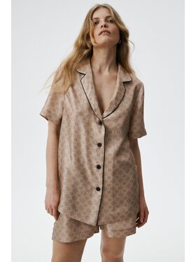 MARI PRETI MARI PRETI Halenka MONOGRAM M Béžová Regular Fit