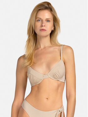 Miss Lou Miss Lou Bikini pezzo sopra G-LG3-E Écru