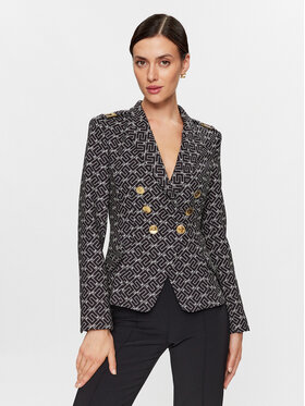 Elisabetta Franchi Elisabetta Franchi Bleizers GI-059-36E2-V640 Melns Regular Fit