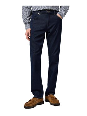 Wrangler Wrangler Jeansy 112362557 Granatowy Straight Leg