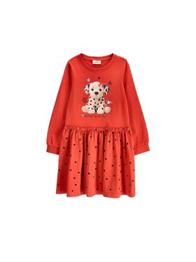 Coccodrillo Coccodrillo Sukienka codzienna ZC6129103TGK-009 Czerwony Regular Fit