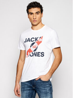 Jack&Jones Jack&Jones T-Shirt Star 12190144 Biały Regular Fit